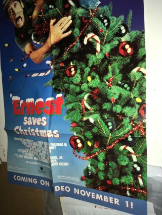 ERNEST SAVES CHRISTMAS Movie Poster 1988 Jim Varney Comedy P Worrell 3