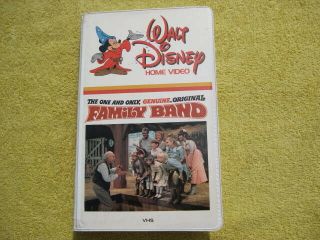 Family Band Vintage Vhs Movie 1981 Walt Disney Home Video Rare Clamshell