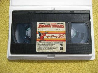 FAMILY BAND VINTAGE VHS Movie 1981 Walt Disney Home Video Rare Clamshell 3