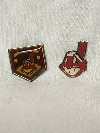 Vintage Cleveland Indians Chief Wahoo Lapel Pins