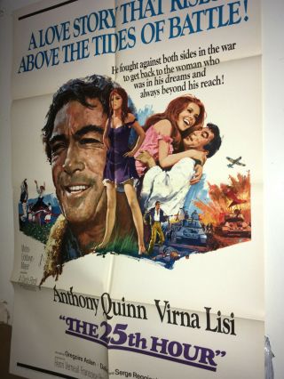 25th Hour Movie Poster 1967 Anthony Quinn World War 2 Romania Drama Ww2