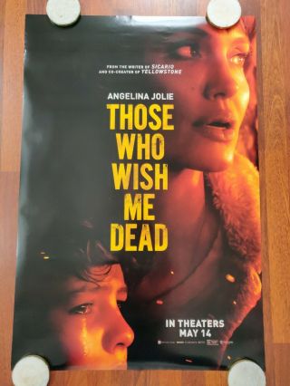 Those Who Wish Me Dead (2021) D/s Orig Movie Poster 2 - Sided 27x40 Jolie Taylor