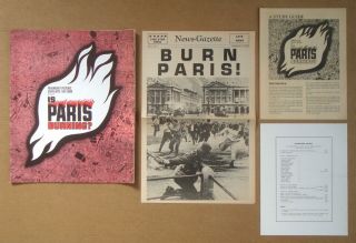 Is Paris Burning? Charles Boyer Jean - Paul Belmondo Wwii Hitler 1966 Pressbook