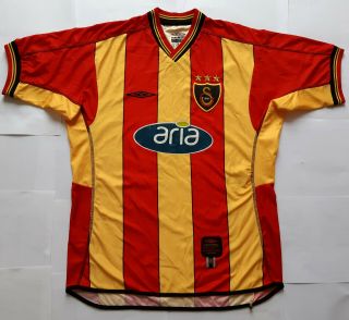 Rare Galatasaray 2002 Aria Vintage Adidas Umbro Home Shirt (m) Jersey 2003
