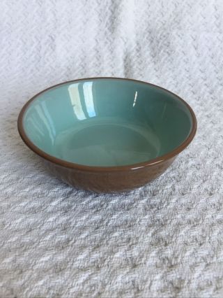Homer Loughlin Chateau Buffet aqua and brown vintage cereal or soup bowl 2