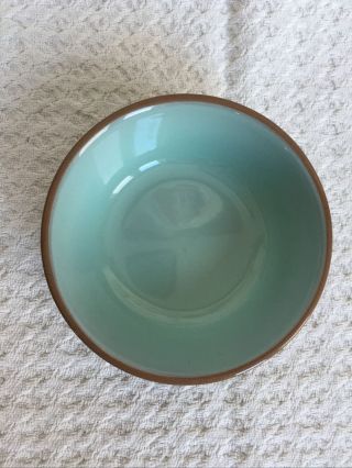 Homer Loughlin Chateau Buffet aqua and brown vintage cereal or soup bowl 3