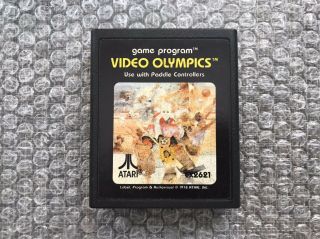 Video Olympics - Vintage Atari 2600 Video Game Cartridge - Authentic &