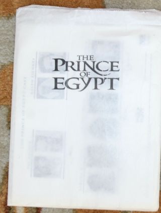The Prince Of Egypt Movie Press Kit