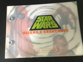 Star Wars Aliens And Creatures Book Of 30 Postcards Vintage 1990s
