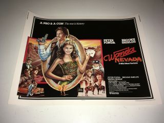 Wanda Nevada 1979 Movie Poster Brooke Shields Peter Fonda Gambling Western