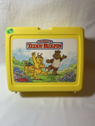 1986 Vintage The World Of Teddy Ruxpin Plastic Lunch Box Without Thermos