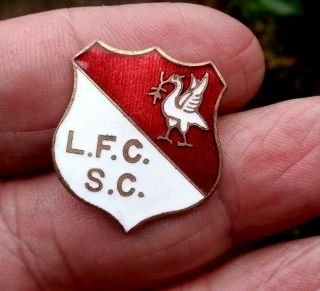 Vintage 1960/70s Enamelled - Liverpool Fc Supporters Club - Lfc Sc