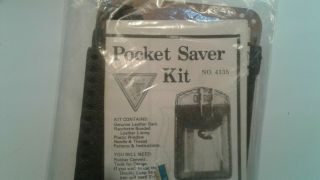 Vintage Tandy Leather Unfinished Pocket Saver Kit 4185 Old Stock