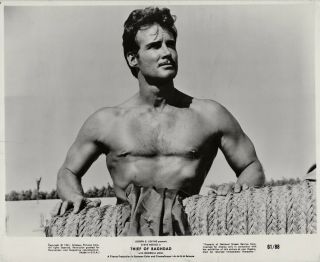 Steve Reeves 1961 Photo Thief Of Bagdad Handsome And Muscular