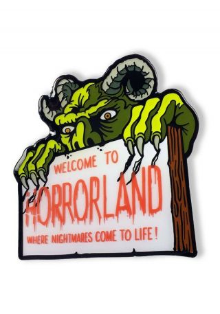 R.  L.  Stine ' s Goosebumps Welcome to Horrorland Enamel Pin By Creepy Co. 2
