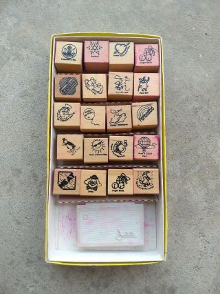 Vintage Inklings Rubber Stamp Kit Holiday And School