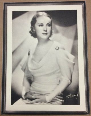 Fay Wray Vintage 1934 Lux Toilet Soap 9x12 Promotional Printed Photo