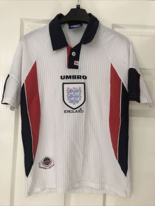 Vintage Kids England 1997 - 1999 Home Football Shirt - Size Youths