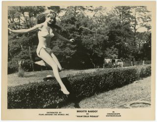 Peppy French Bombshell Brigitte Bardot Naughty Girl 1955 Production Photograph