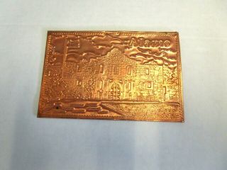 Alamo Post Card Gold Vintage Rare