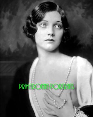 Adrienne Ames 8x10 Lab Photo 1920s Silent Era Glamour,  Haunting Grace Portrait
