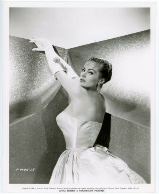 Blonde Bombshell Movie Star Anita Ekberg 1956 Pin - Up Glamour Photograph