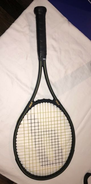 Vintage 1989 Prince Graphite Comp Series 90 Tennis Racket 4 1/2.
