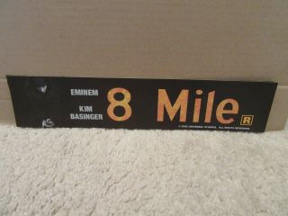 8 Mile [2002] [double - Sided] Small [original] Movie Theater Poster [mylar]