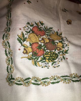 Corning Ware Centura Spice Of Life Casserole Match Tablecloth Approx 52 X 64