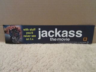 Jackass The Movie [2002] [double - Sided] Small [original] Movie Poster [mylar]