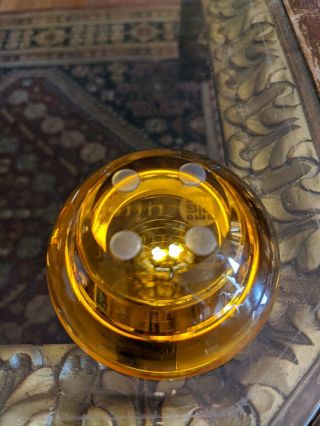 Tittot Amber Glass Dragon Trinket Box,  Very Fine 2