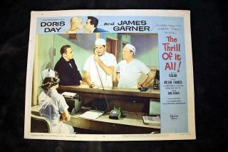 The Thrill Of It All Doris Day James Garner Vintage Movie Lobby Card 11 " X14 " 63
