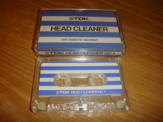 Vintage Tdk Hc - 1 Head Cleaner For Cassette Recorder Opened; Unused?