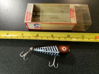 Vintage Heddon Tiny Chugger Fishing Lure W/box