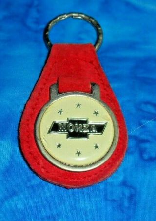Key Chain/ Vintage/ Suede [chevrolet] Monza 1979 Good,  Red