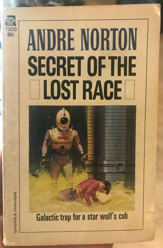 Secret Of The Lost Race By Andre Norton Pb Vintage 1959 Ace 75830