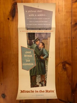 Miracle In The Rain Insert 1956 Jane Wyman,  Van Johnson