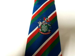Molire Molendo Rugby Club Tie Blue Green Red Polyester Vintage T68