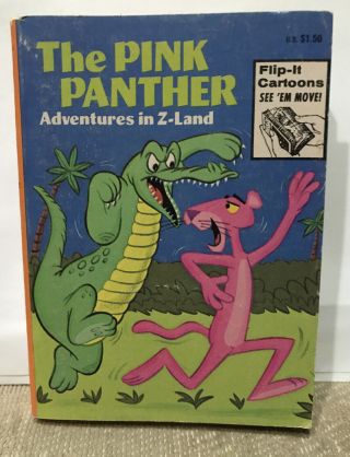 Vintage Big Little Book The Pink Panther Adventures In Z - Land