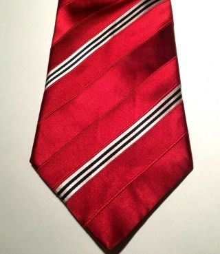 England Rugby Club Tie Red Polyester Vintage T57