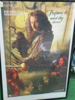 Peter Pan Captain Hook Poster 2003 Rare Vintage Collectible Oop