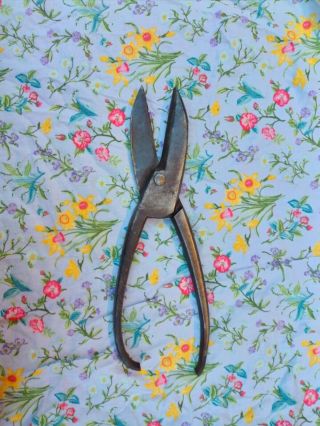 Vintage Hand Forged Theile Dominicus Caststeel Tin Snip Metal Shears Cutter 10 "