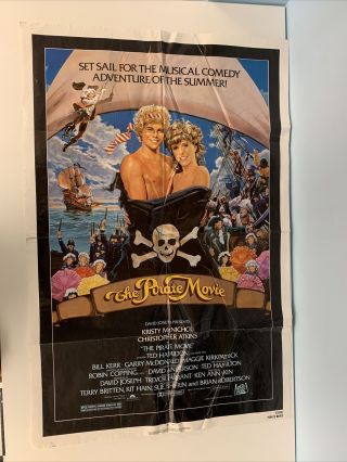The Pirate Movie Kristy Mcnichol Christopher Atkins 1 - Sheet Movie Poster 27 X 41