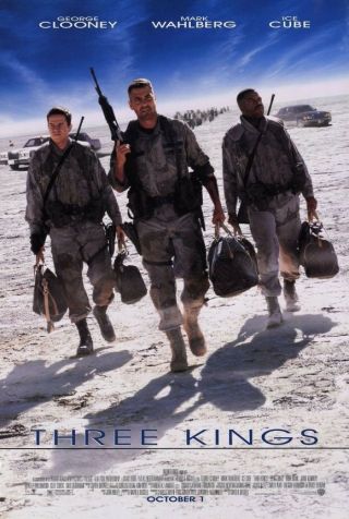 Three Kings Movie Poster 2 Sided 27x40 George Clooney Mark Wahlberg