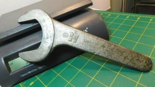 Vtg.  Bonney 1264 Chrome - Vanadium Rare 2 " Single End Open - End Machinist Wrench