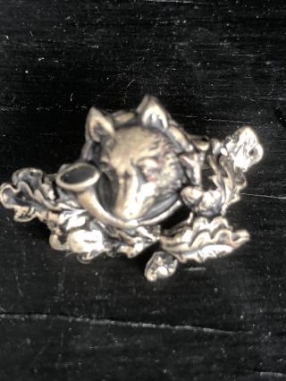 Vintage Victorian Gold Fox Hunt Dog Brooch Pin Fox Hunt
