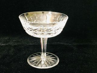 Waterford Crystal Lismore Stemmed Champagne Tall Sherbet Dessert Glass,  4 " Dia