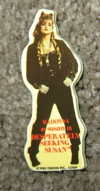 Vintage 1985 MADONNA Desperately Seeking Susan Movie Promo Pin Pinback Badge 3