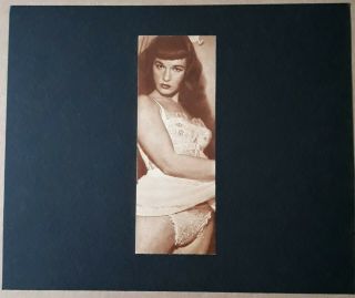 Vintage Sexy Model Bettie Page Photograph Pin Up Cult Queen 1950s