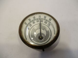 Vintage Hershey Metal Product Derry,  Conn.  Temperature Gauge W/magnet Mount